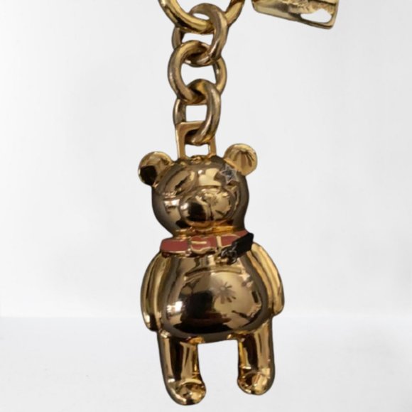 Coach bear keychain in color gold - Picture 1 of 3